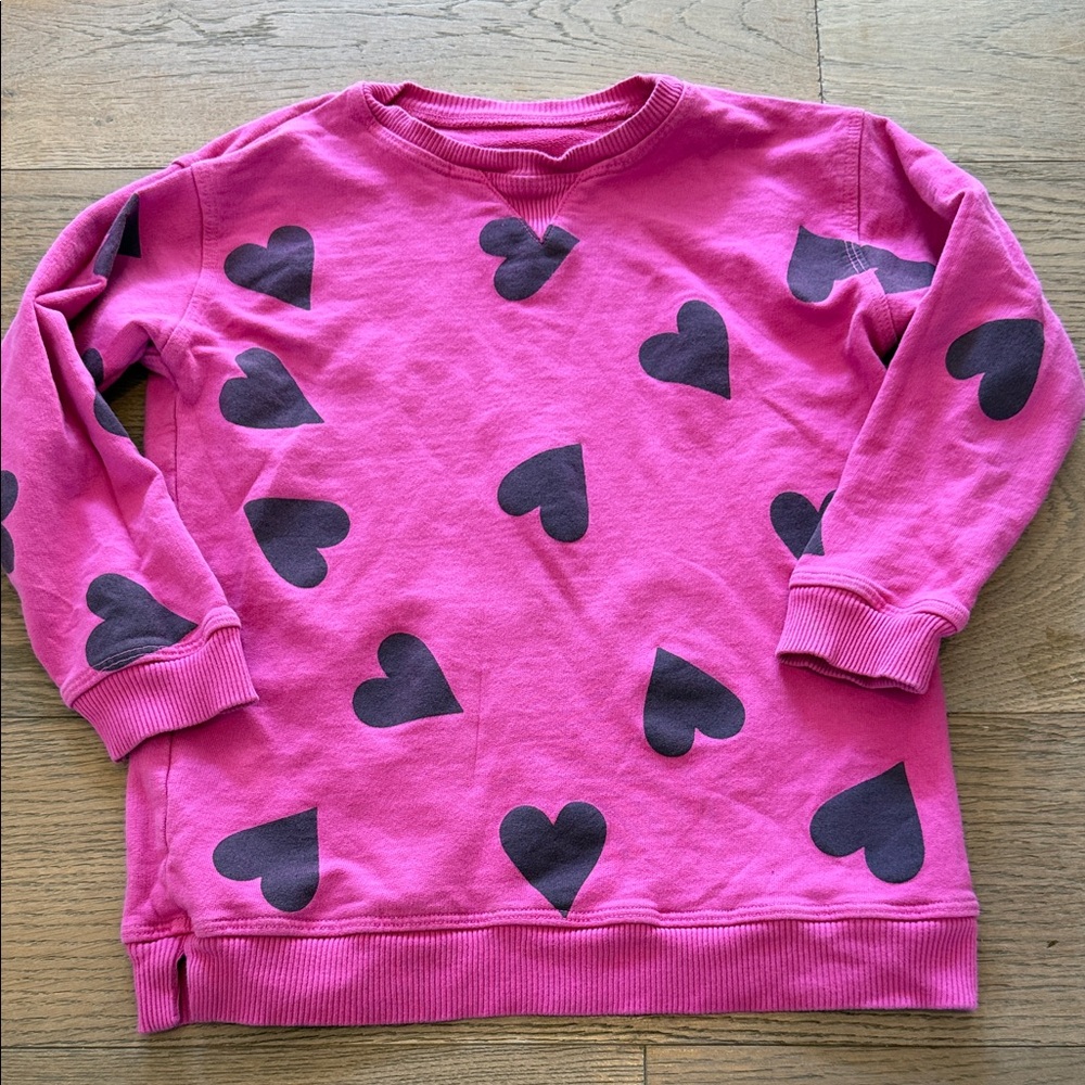 Wild Mae 100% Cotton Hearts Sweatshirt - 8/9Y